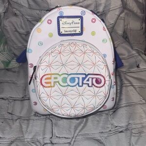 New Disney Parks EPCOT 40th Anniversary Loungefly Backpack Walt Disney World